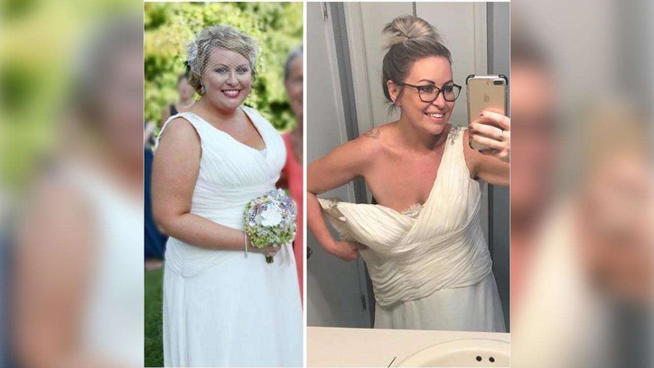 Woman claims she lost four stone for her dream wedding by drinking a GALLON  of water a day