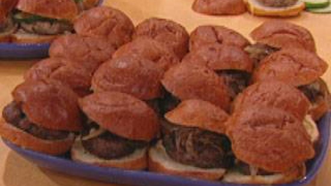 Wild Mushroom Beef Sliders Rachael Ray Show