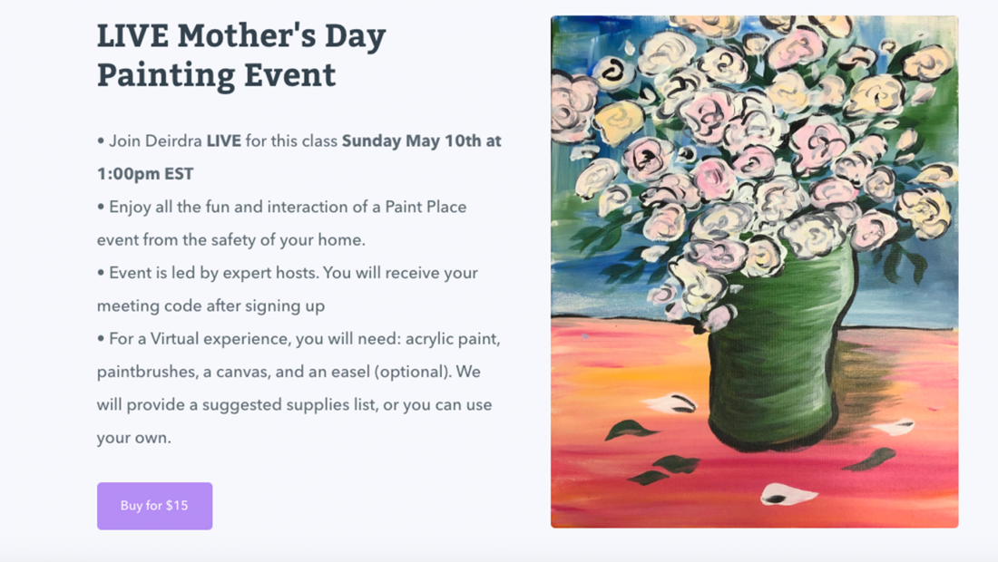 mothers day gift experiences