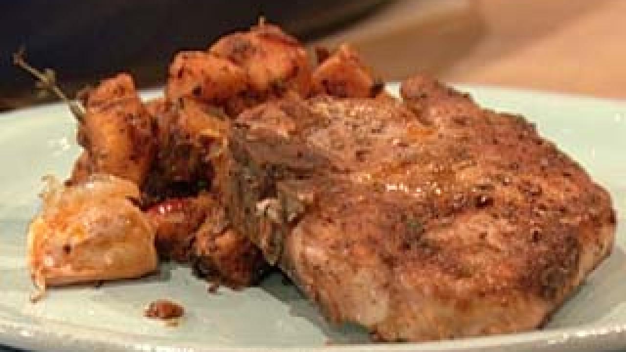 Gordon Ramsay S Spiced Pork Chops With Sweet Potatoes Rachael Ray Show