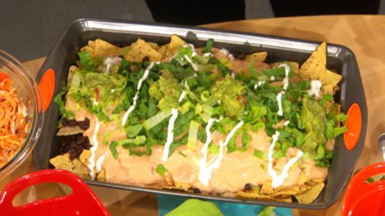 Katie Lee S Lightened Up Super Nachos Rachael Ray Show