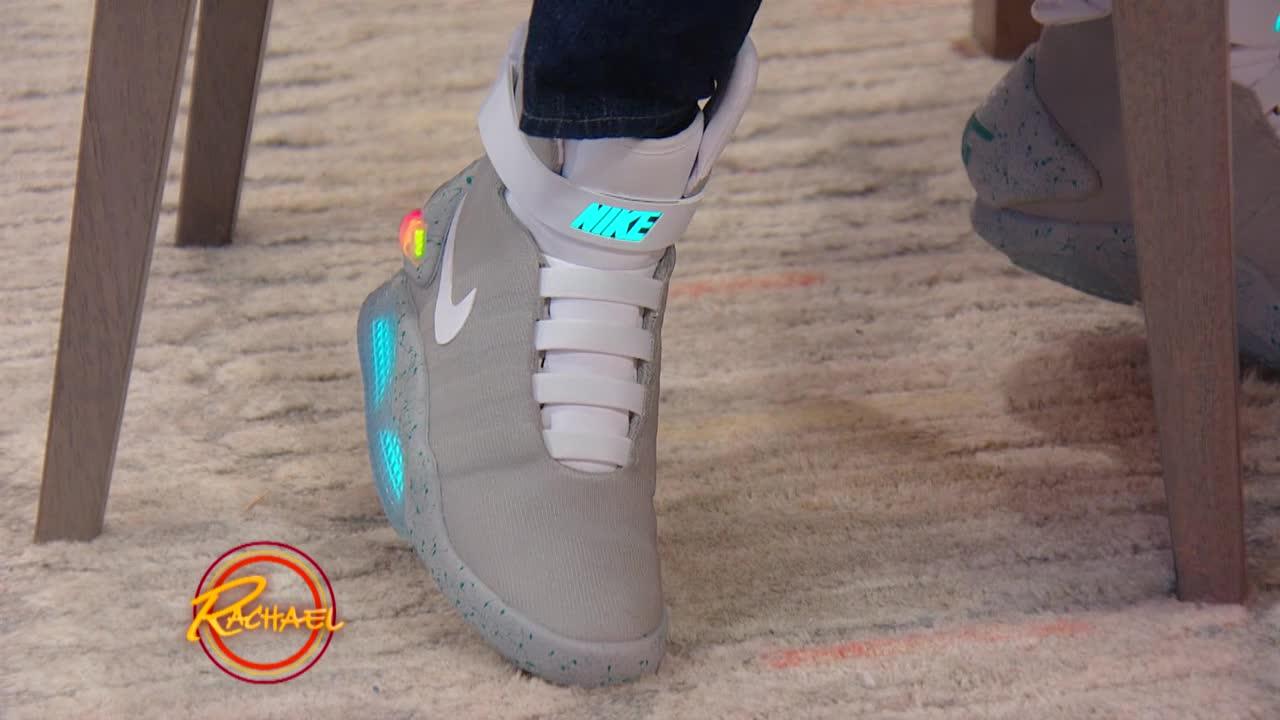 michael j fox shoes in back to the future