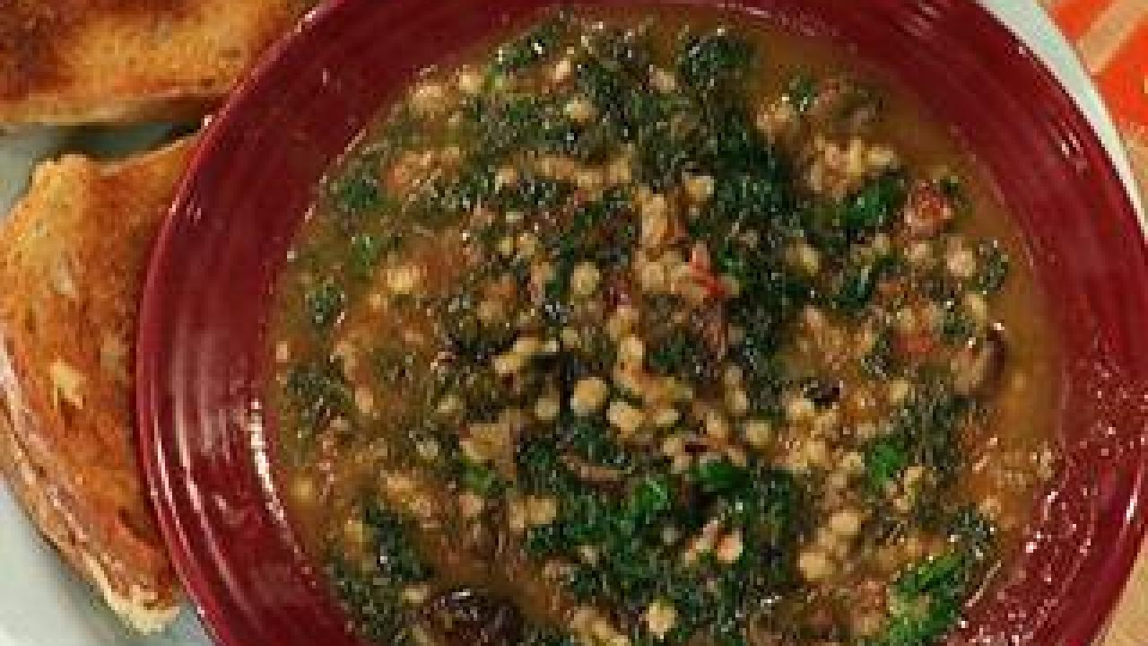 Wild Mushroom-Barley Soup | Rachael Ray Show