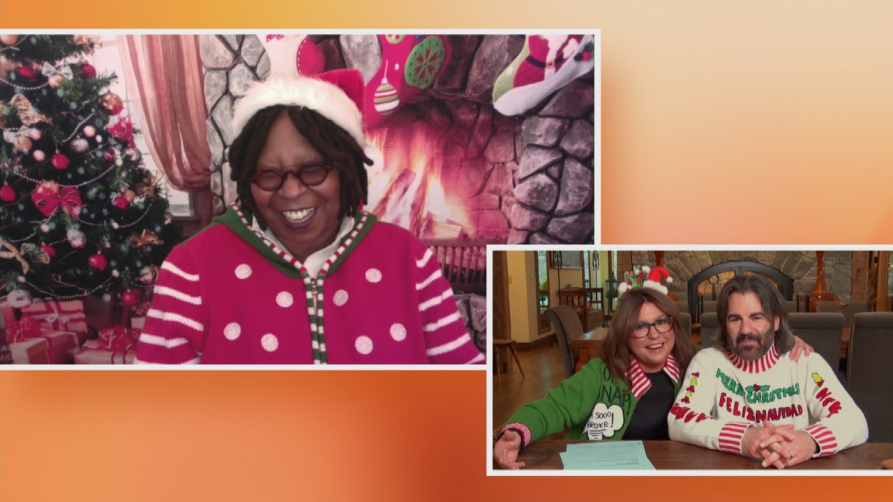 Whoopi's holiday outlet sweaters