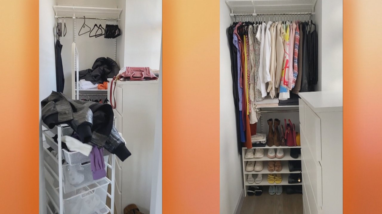 Closet Tour + How to Organize a Small Closet with GetClairefied (video)