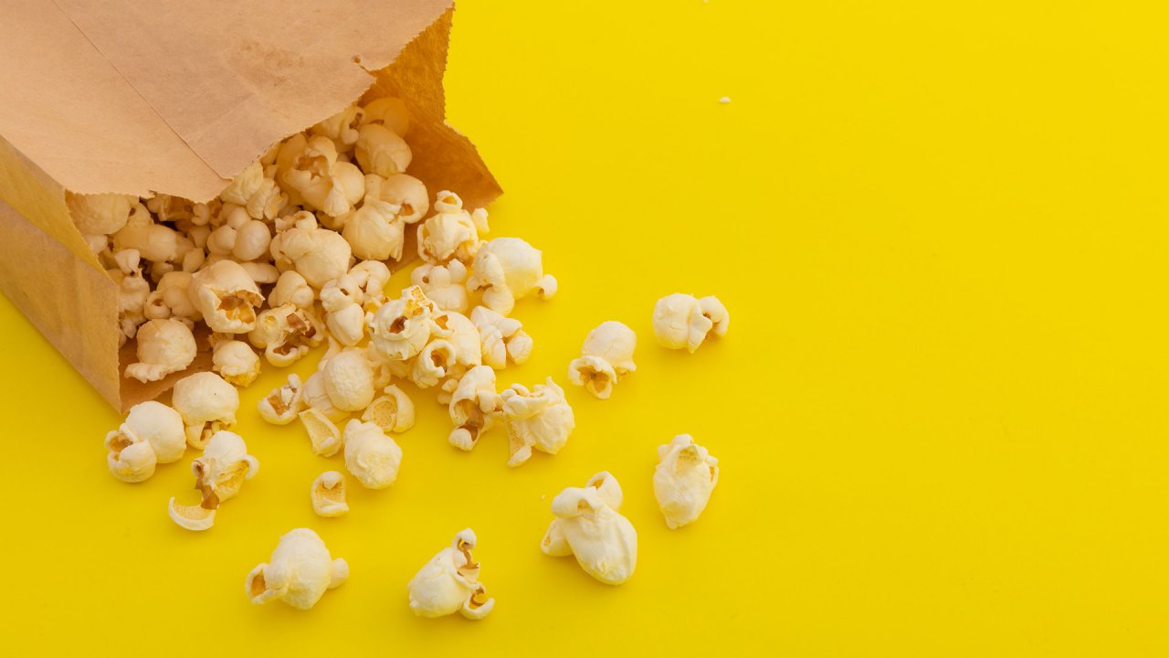 Popcorn in online a bag