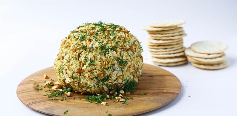 Whiskey-Bacon-Cheddar Cheese Ball | Rachael Ray Show