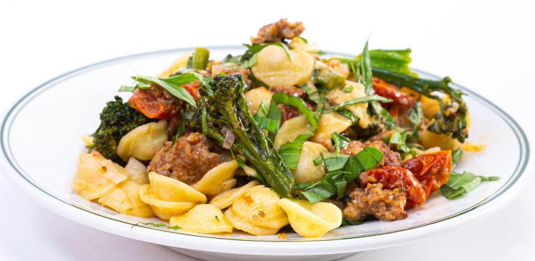 Orecchiette with Sausage and Broccoli Recipe | Rachael Ray Show