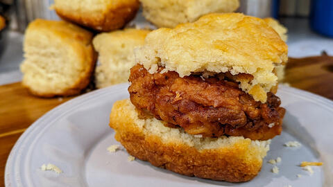 A Real Mouthful: Meet the Honey Butter Chicken Biscuits