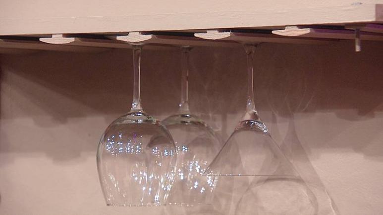 Stemware best sale holder diy