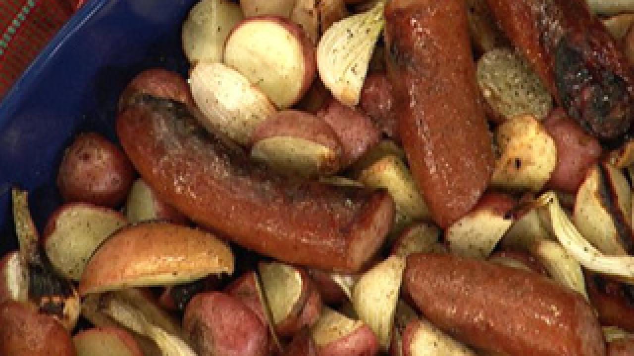 Roast Kielbasa Supper Recipe Rachael Ray Show 