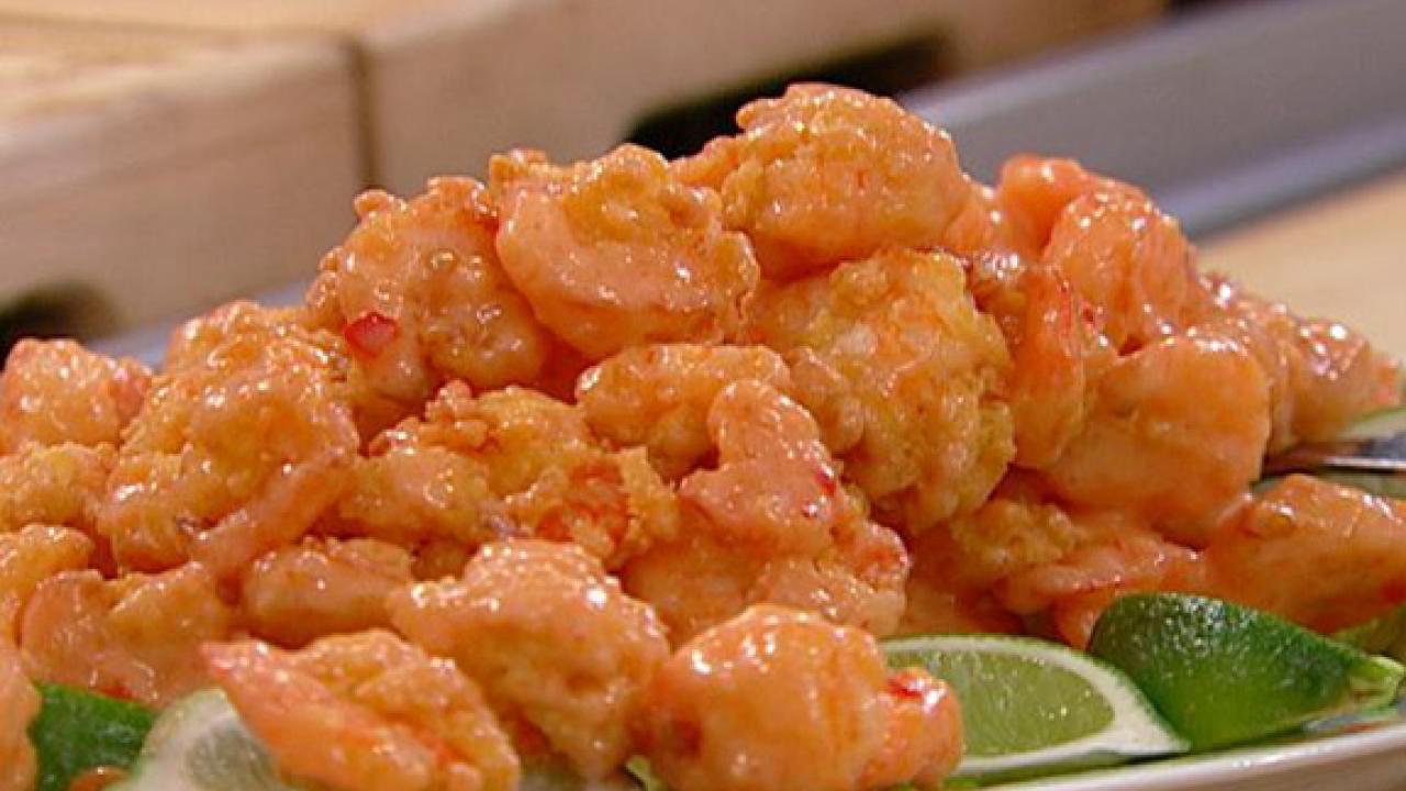 4 Minute Spicy Garlic Shrimp Recipe, Rachael Ray