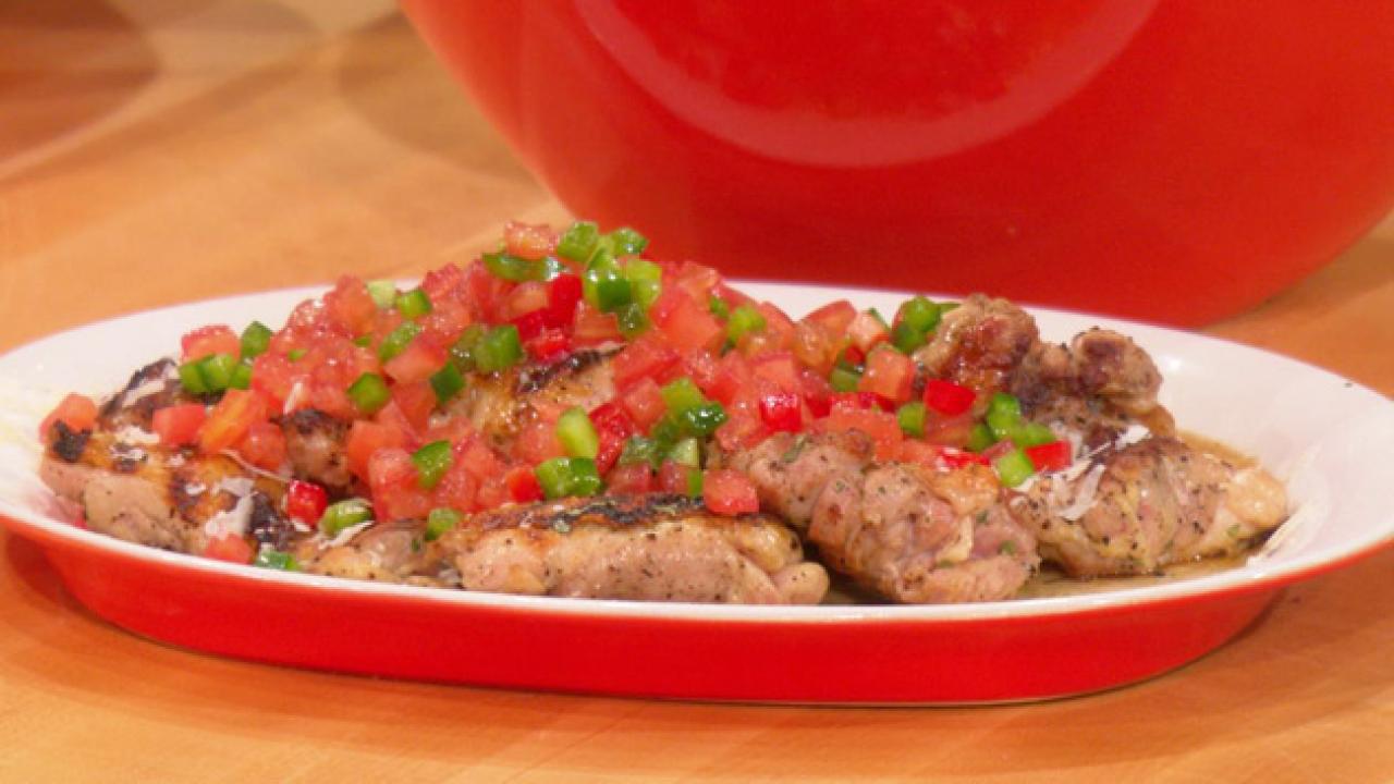 Emeril Lagasse's Grilled Chicken Thighs with Brazilian Vinaigrette