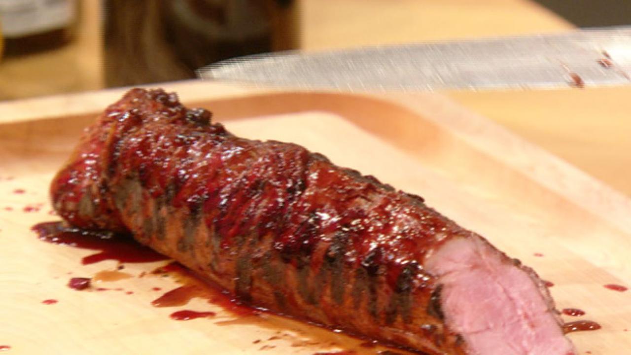 Guy Fieris Blackberry Jalapeno Glazed Pork Tenderloin Recipe Rachael Ray Show 