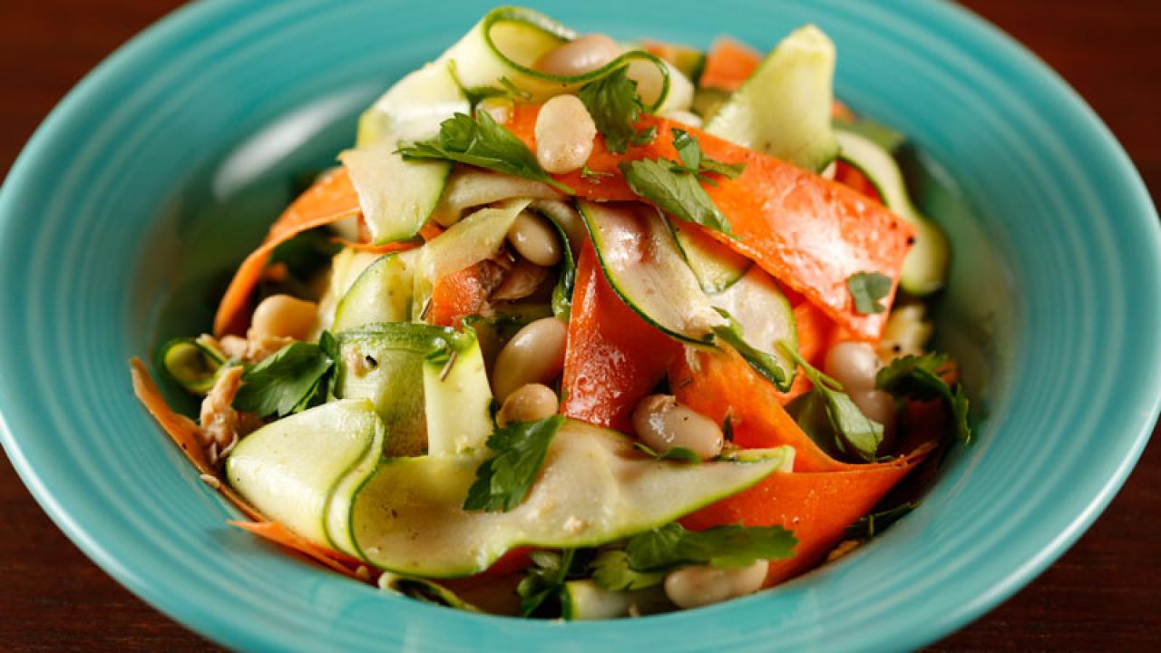 Sunny Anderson's Salmon and Zucchini Lemon Dijon Salad