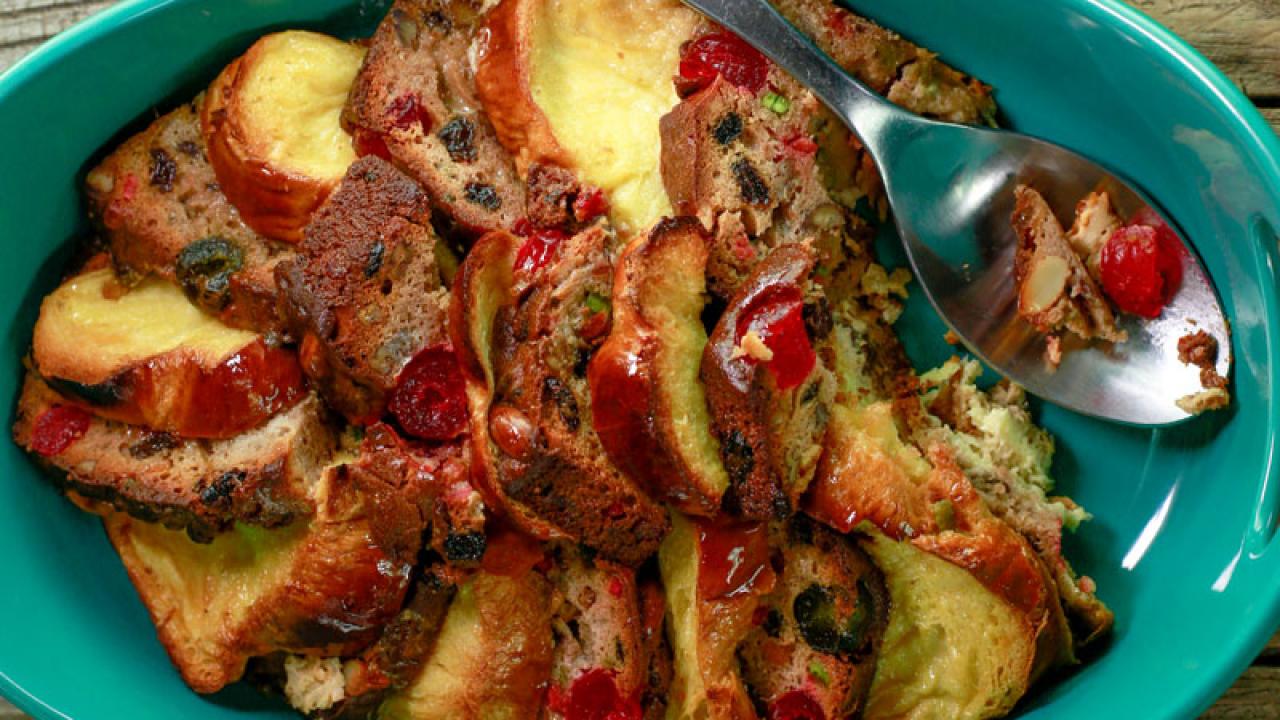 Fruit Cake French Toast Bake Recipe Rachael Ray Show