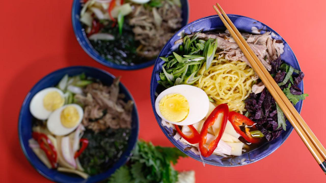 Pork Ramen Bowls Recipe Rachael Ray Show