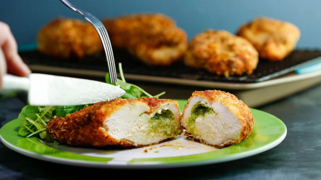 Garlicky Chicken Kiev with Herb Salad | Recipe - Rachael Ray Show