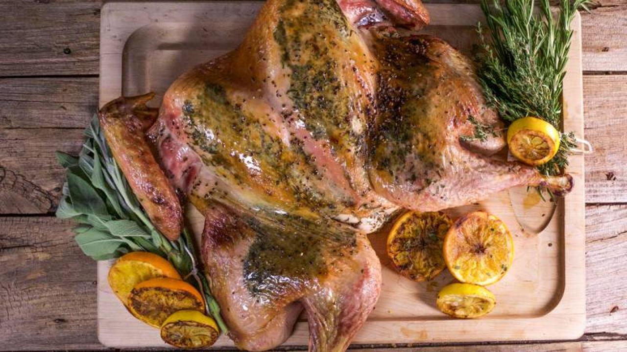 citrus herb spatchcock turkey