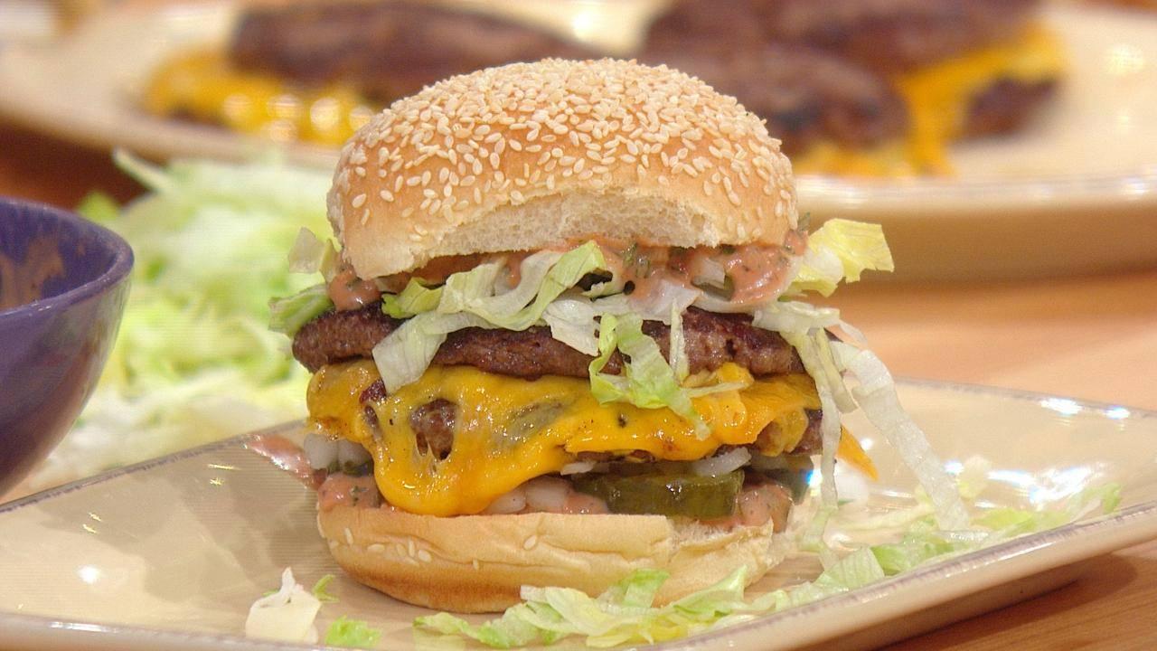 Double Cheeseburgers With Special Ranch | Recipe - Rachael Ray Show