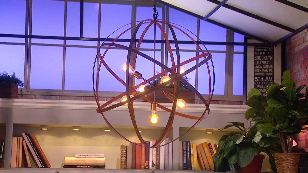 diy orb chandelier