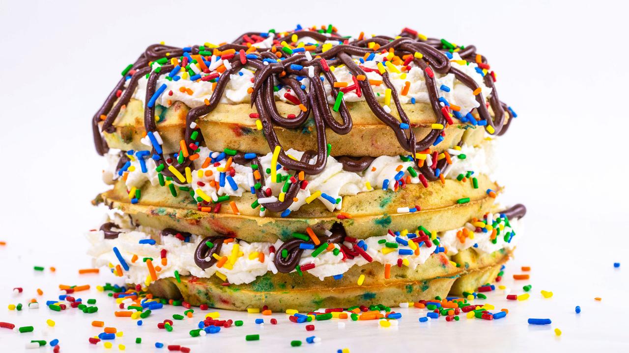 Cake Batter Waffles » The Denver Housewife