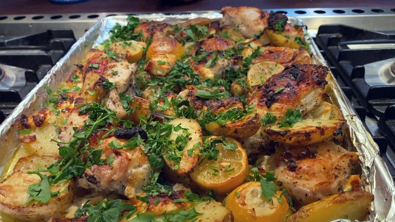 Greek Sheet Pan Chicken With Feta And Pepperoncini Recipe Rach Cooks At   Sheet Pan Chicken 