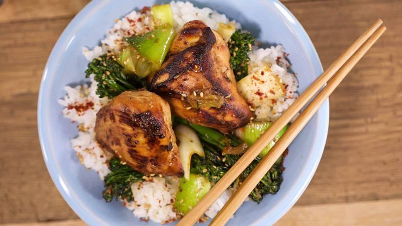 Teriyaki with Broccolini and Leeks Recipe pic