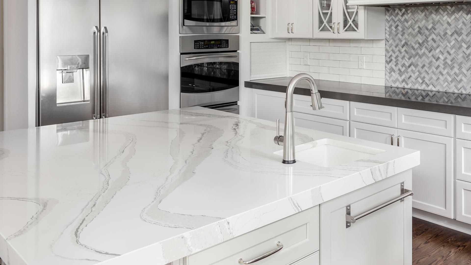 How To Diy Faux Marble Countertops For Under 100 According To A