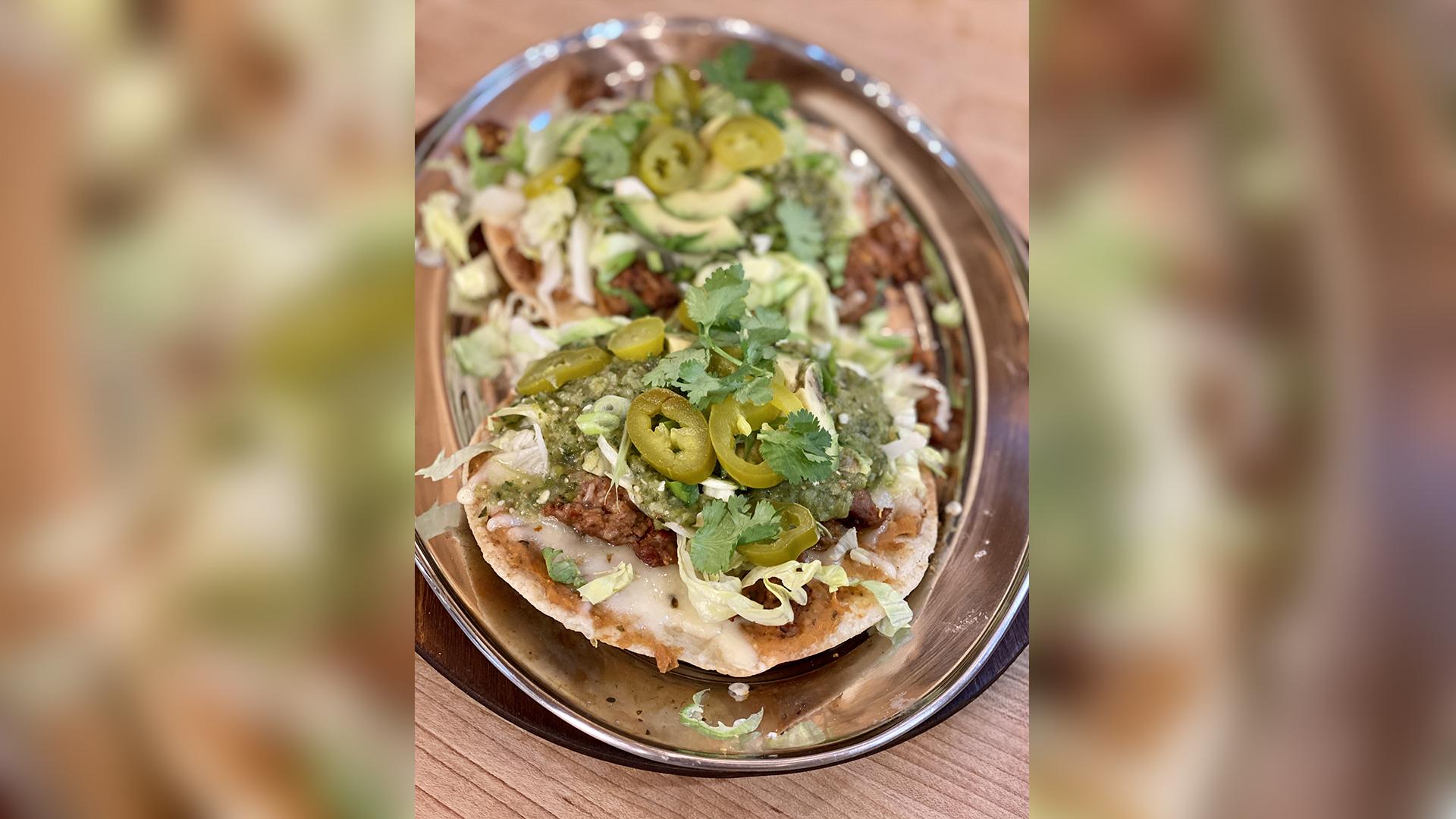 Tomatillo Tostadas Recipe With Refried Beans From Rachael Ray Rachael Ray Show